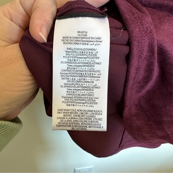 BCBGMaxazria Darra Faux Suede Dress in Bordeaux 6 - Picture 6 of 9